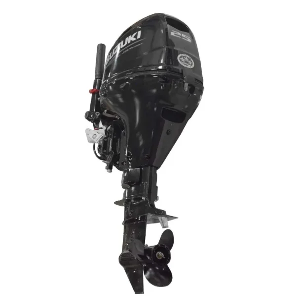 Suzuki Boat Outboard Engine DF25AES5 | 25 HP 15 Inch Black