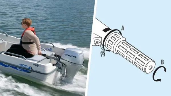 BF6 LHU Outboard Motor / Long Shaft / Manual Start
