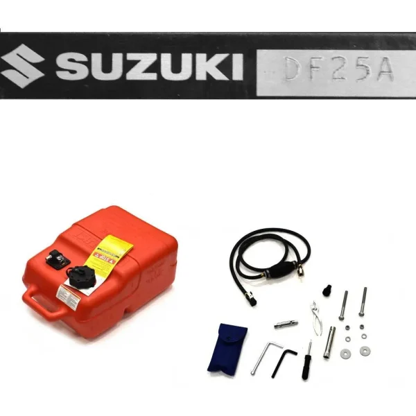 Suzuki Boat Outboard Engine DF25AES5 | 25 HP 15 Inch Black