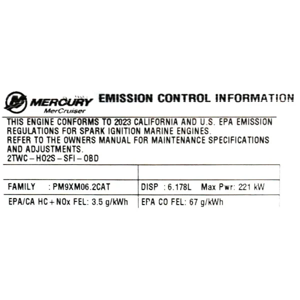 Mercury Mercruiser 300HP Boat Inboard Engine | 6.2L Motor