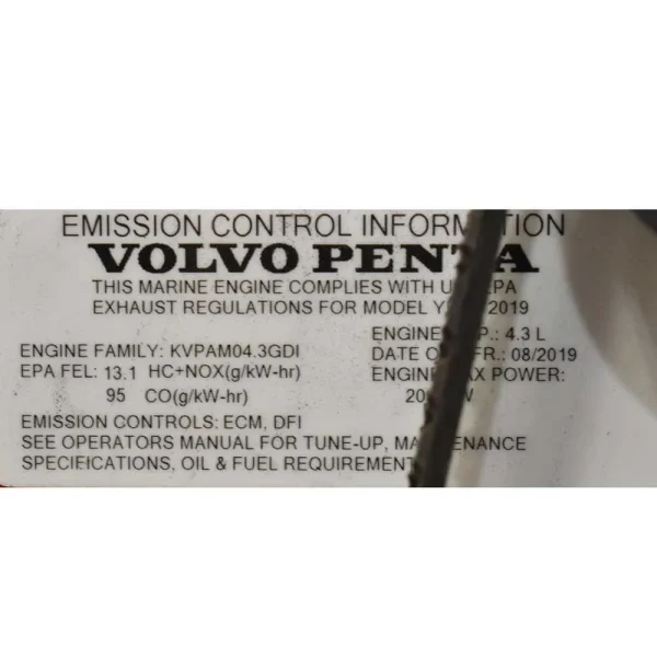 Volvo Penta Boat Inboard I/O Engine V6-240-N | 240HP 4.3L Motor
