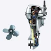 BF6 LHU Outboard Motor / Long Shaft / Manual Start